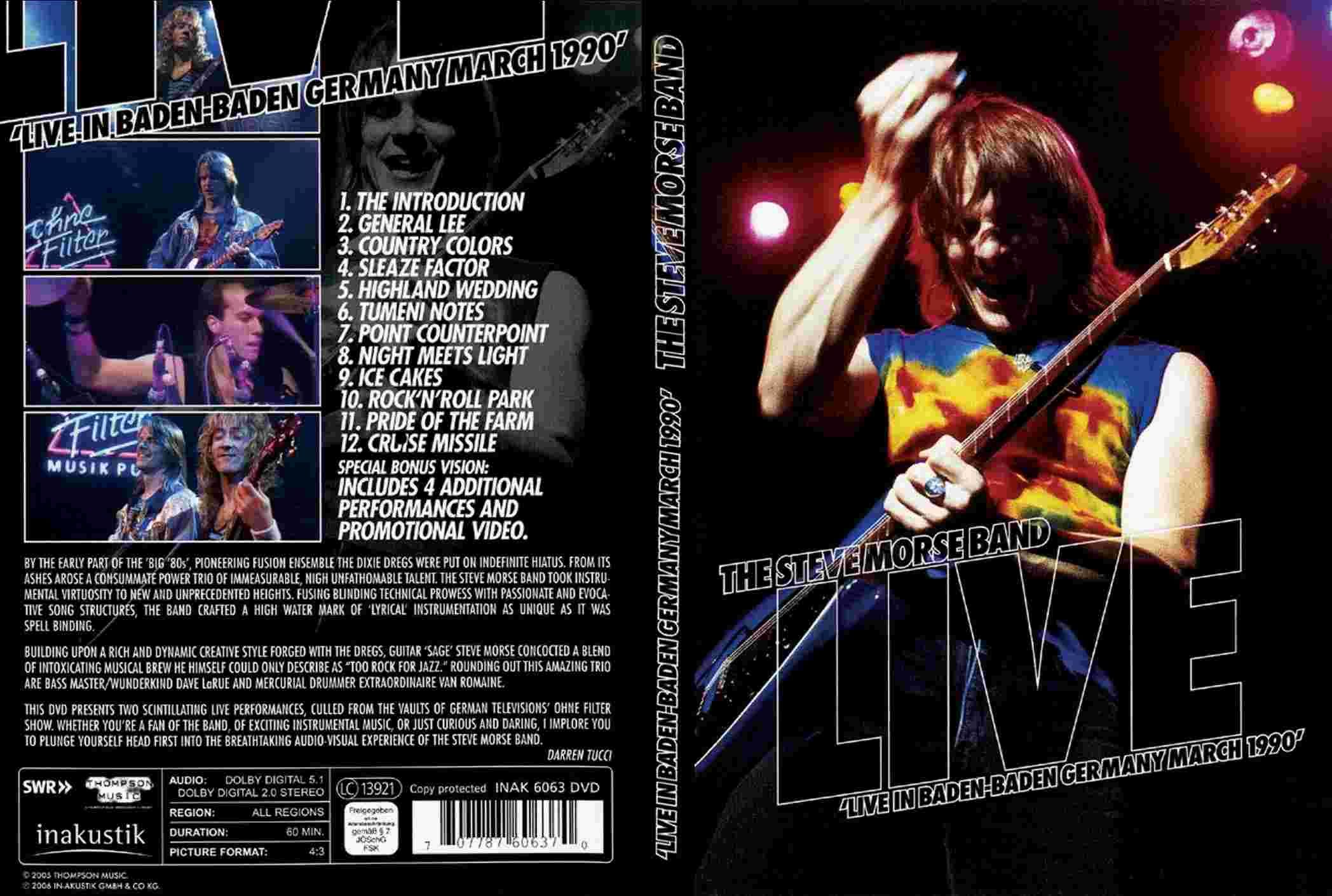 The Steve Morse Band Live In Baden Baden : Front | DVD Covers | Cover ...